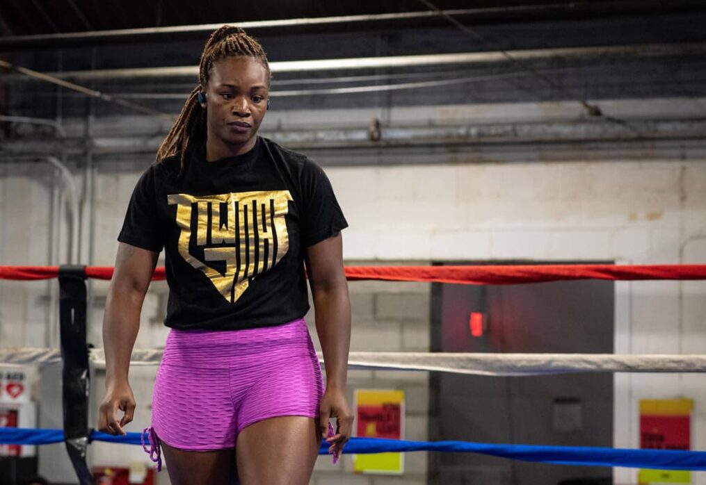 Claressa Shields: Marshall has fought a whole bunch of tomato cans – she’s lightyears behind me