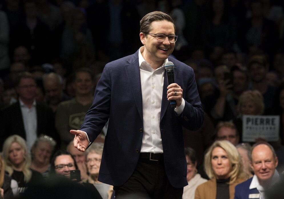 Tory leadership candidate Poilievre swings through Essex County to firm up support