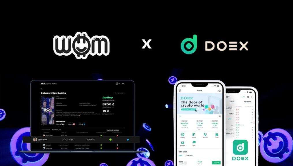 DOEX Exchange partners with WOM’s content creator marketplace