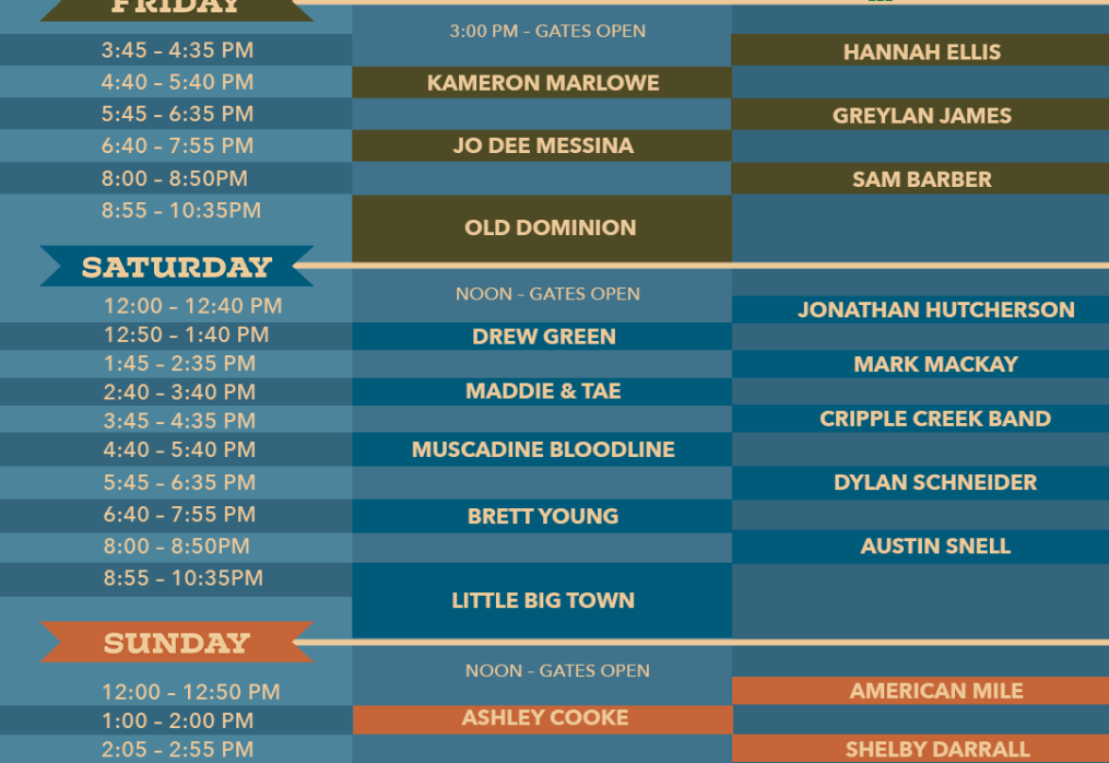 Country Summer Music Festival Returns June 14-16, Announces Partnership with CMT