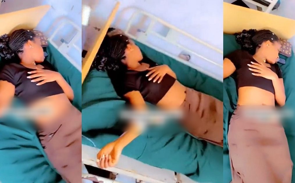 Heartbrokǝn Nigerian Lady Ends Up In The Hospital After Her 4-Year Relationship Ends (VIDEO)